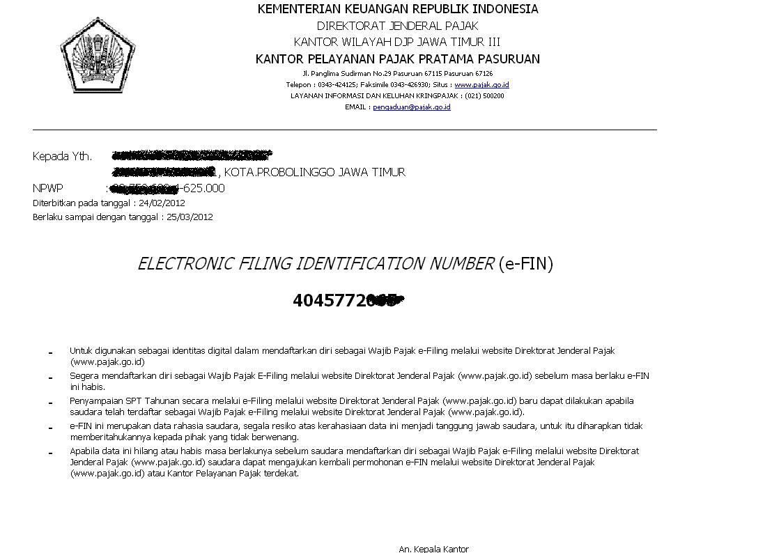 Detail Contoh Surat Balasan Ke Kantor Pajak Nomer 40