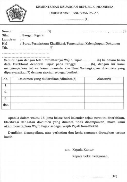 Detail Contoh Surat Balasan Klarifikasi Pajak Nomer 33