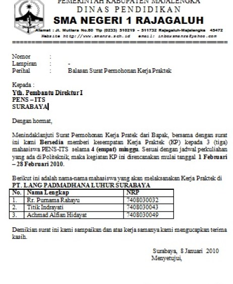 Detail Contoh Surat Balasan Lamaran Pekerjaan Ditolak Nomer 51