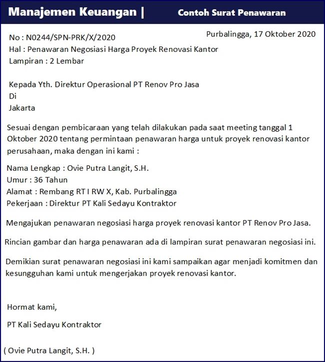 Detail Contoh Surat Balasan Negosiasi Nomer 27