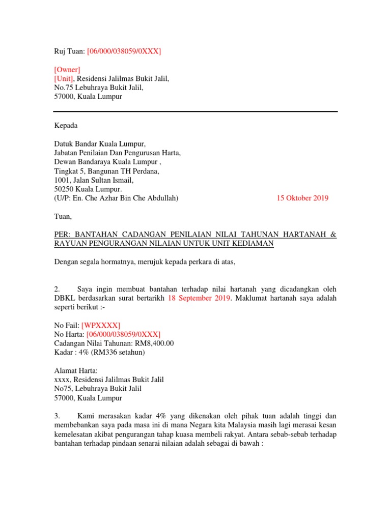Detail Contoh Surat Bantahan Nomer 13