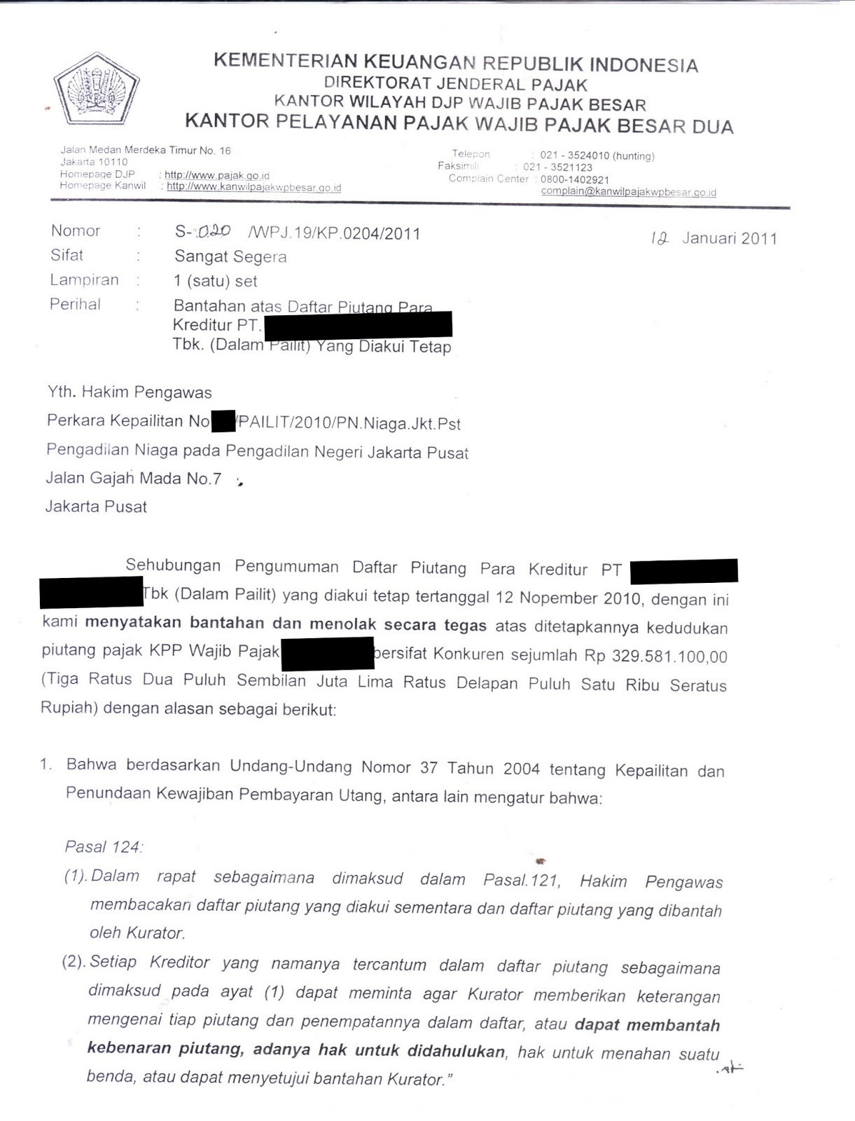 Detail Contoh Surat Bantahan Nomer 16