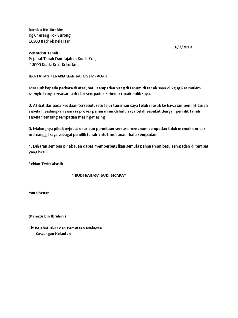 Detail Contoh Surat Bantahan Nomer 27