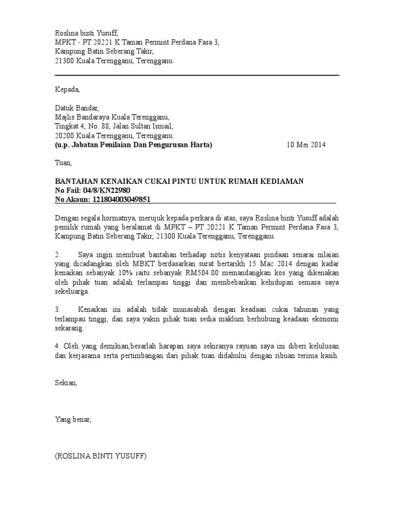 Detail Contoh Surat Bantahan Nomer 29