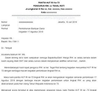 Detail Contoh Surat Bantuan Dana Kegiatan Nomer 25