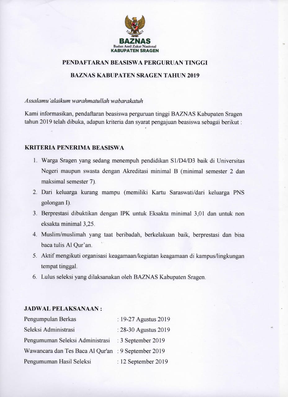 Detail Contoh Surat Beasiswa Nomer 40