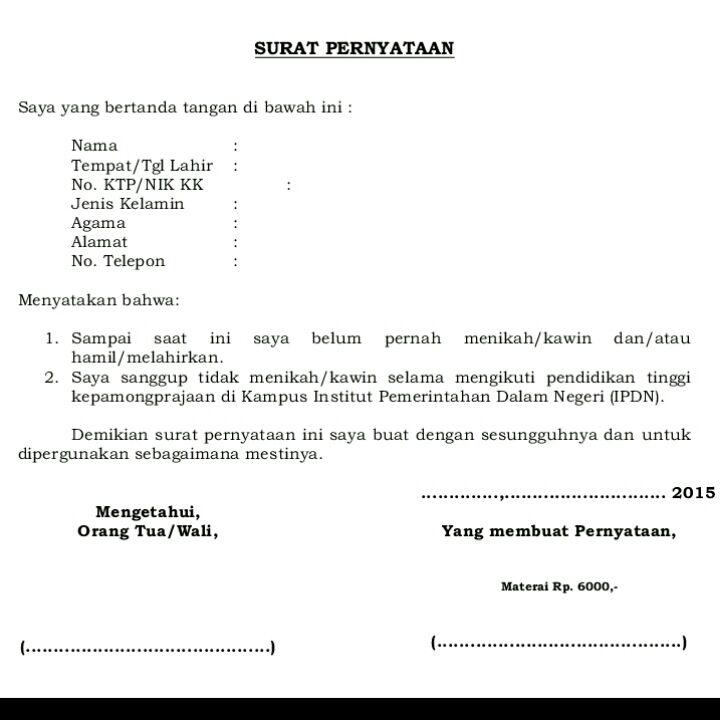 Detail Contoh Surat Belum Pernah Menikah Nomer 26