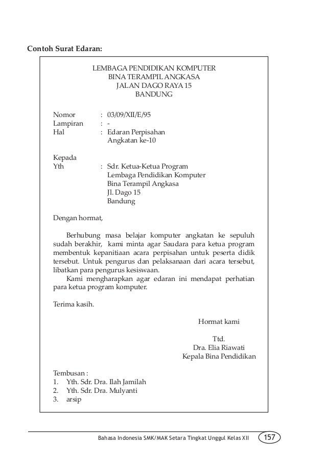 Detail Contoh Surat Bentuk Lurus Nomer 21