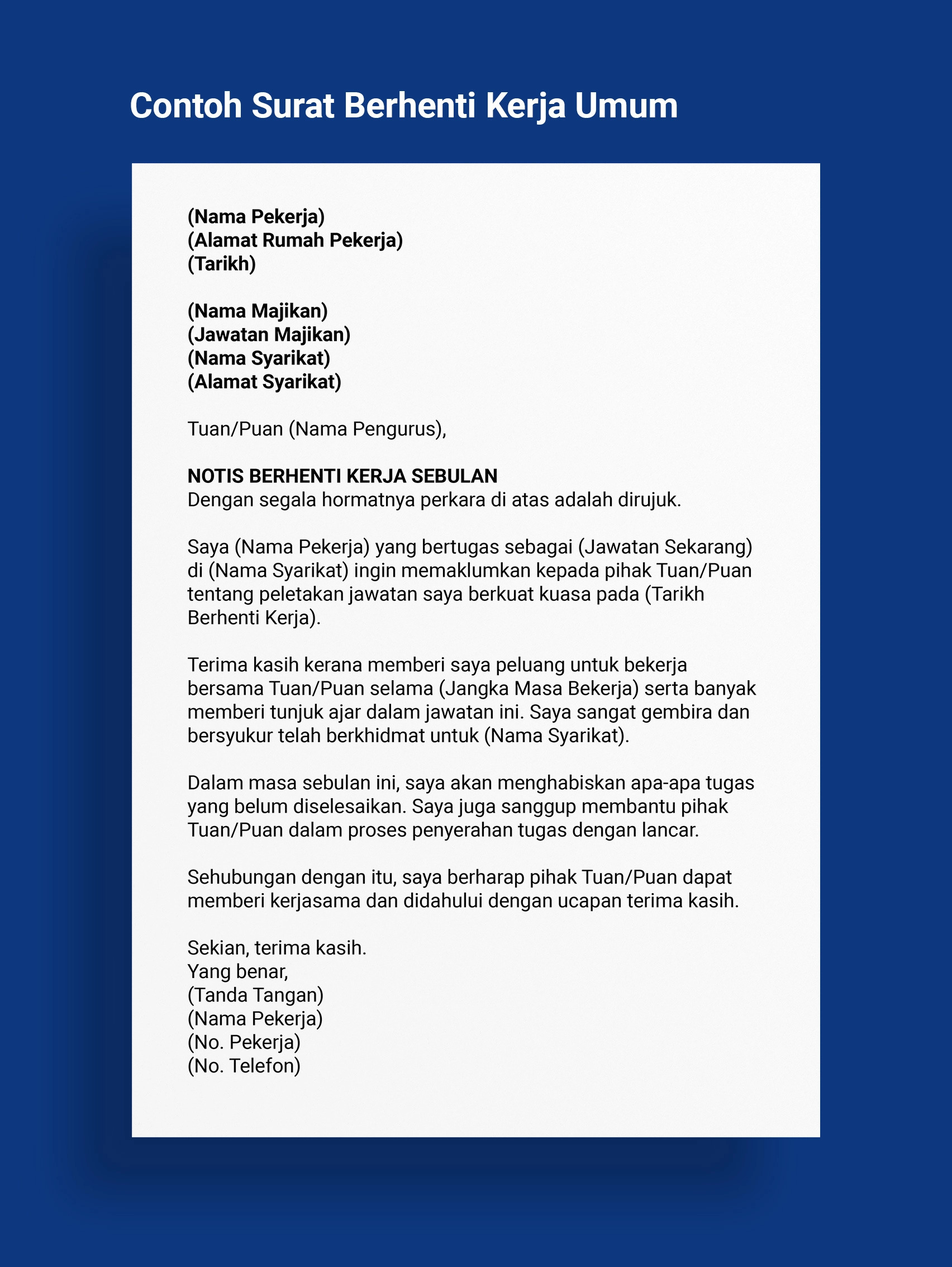 Detail Contoh Surat Berhenti Kerja Nomer 20