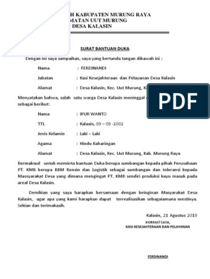 Detail Contoh Surat Berita Duka Nomer 7