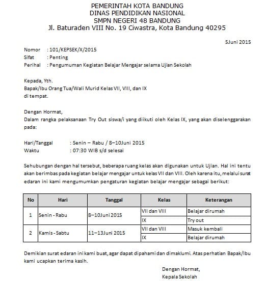 Detail Contoh Surat Berjudul Nomer 31