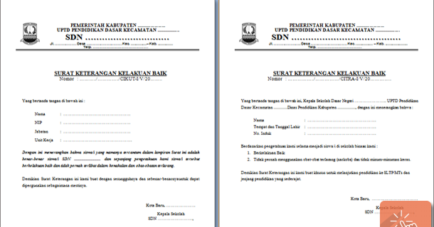 Detail Contoh Surat Berkelakuan Baik Dari Sekolah Nomer 51