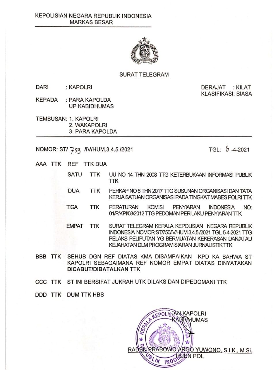 Detail Contoh Surat Biasa Polri Nomer 16