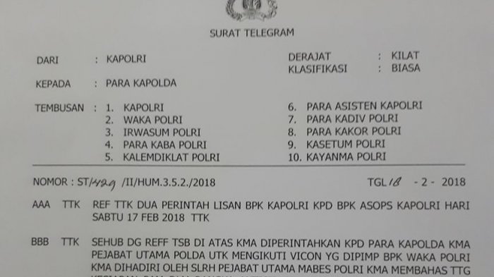 Detail Contoh Surat Biasa Polri Nomer 47