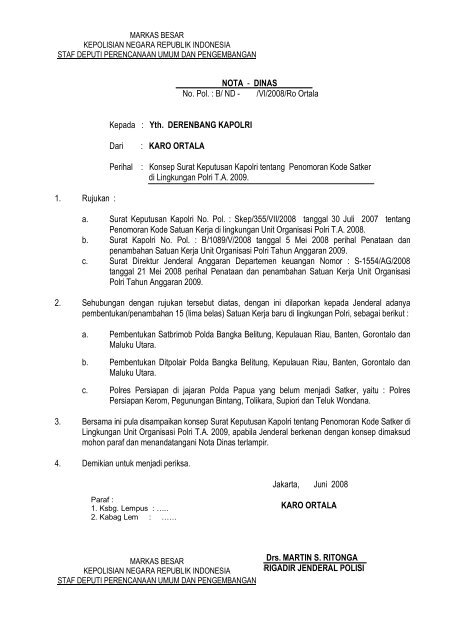 Detail Contoh Surat Biasa Polri Nomer 9