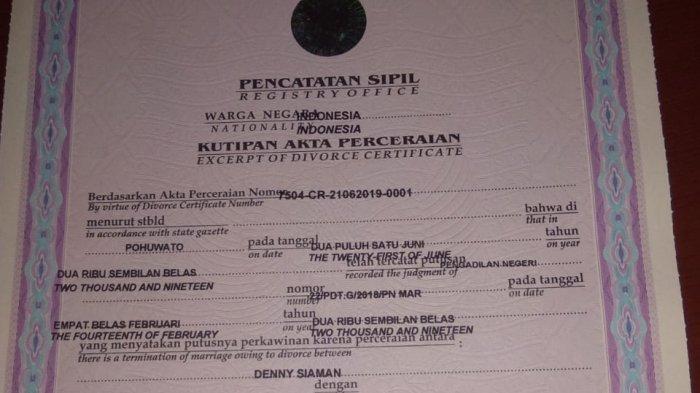 Detail Contoh Surat Cerai Asli Nomer 9