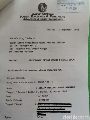 Detail Contoh Surat Cerai Download Nomer 47