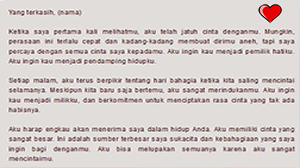 Detail Contoh Surat Cinta Islami Nomer 4