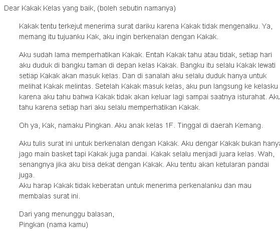 Detail Contoh Surat Cinta Untuk Kakak Kelas Nomer 15