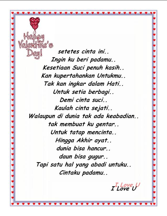 Detail Contoh Surat Cinta Valentine Nomer 4