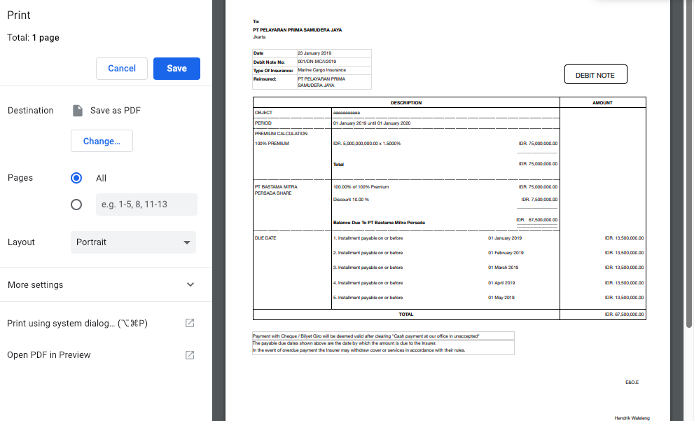 Detail Contoh Surat Credit Note Nomer 39