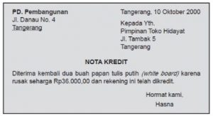 Detail Contoh Surat Credit Note Nomer 40