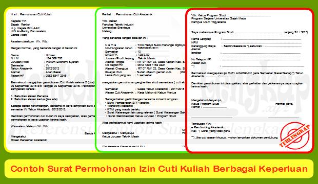 Detail Contoh Surat Cuti Kuliah Nomer 38