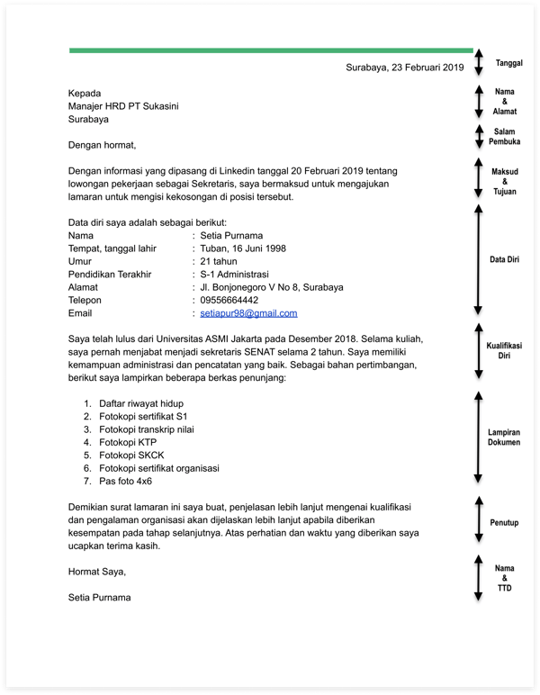 Detail Contoh Surat Cv Bahasa Inggris Nomer 40