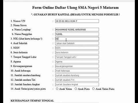 Detail Contoh Surat Daftar Ulang Sekolah Nomer 34