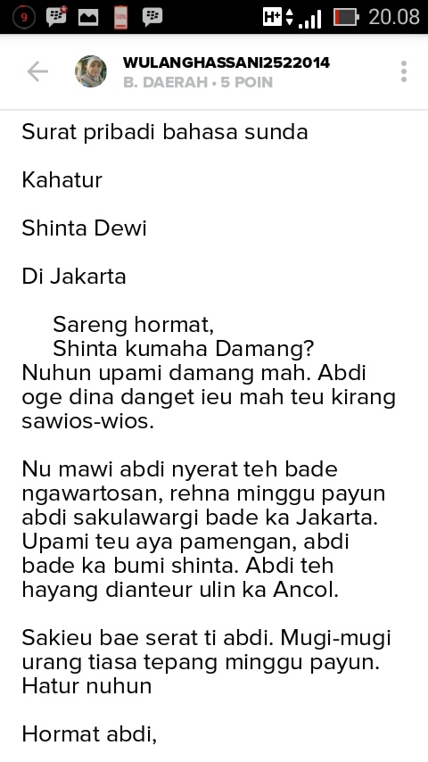 Contoh Surat Dalam Bahasa Sunda - KibrisPDR