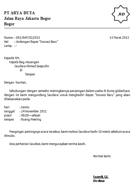 Detail Contoh Surat Dalam Bentuk Block Style Nomer 21