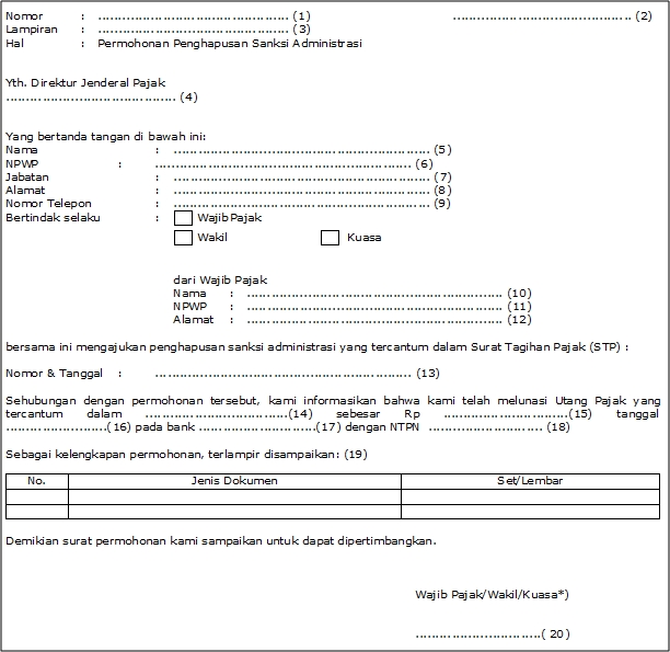 Detail Contoh Surat Denda Nomer 49