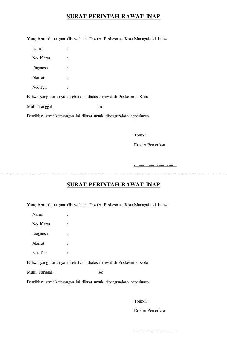 Detail Contoh Surat Diagnosa Dokter Nomer 48