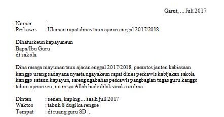 Detail Contoh Surat Dinas Bahasa Sunda Nomer 19