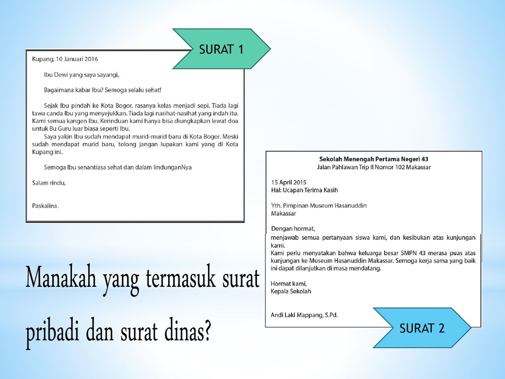 Download Contoh Surat Dinas Dan Surat Pribadi Nomer 46