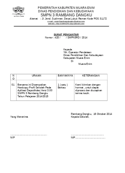 Detail Contoh Surat Dinas Dari Sekolah Nomer 47