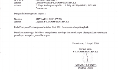 Detail Contoh Surat Dinas Perusahaan Nomer 49