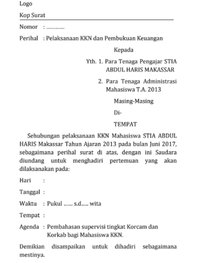 Detail Contoh Surat Dinas Yang Berkenaan Dengan Kegiatan Sekolah Nomer 23