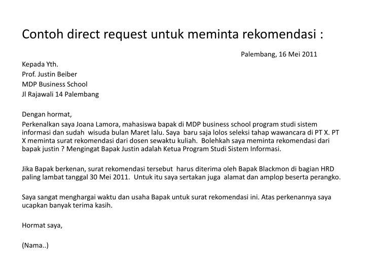 Detail Contoh Surat Direct Request Nomer 12