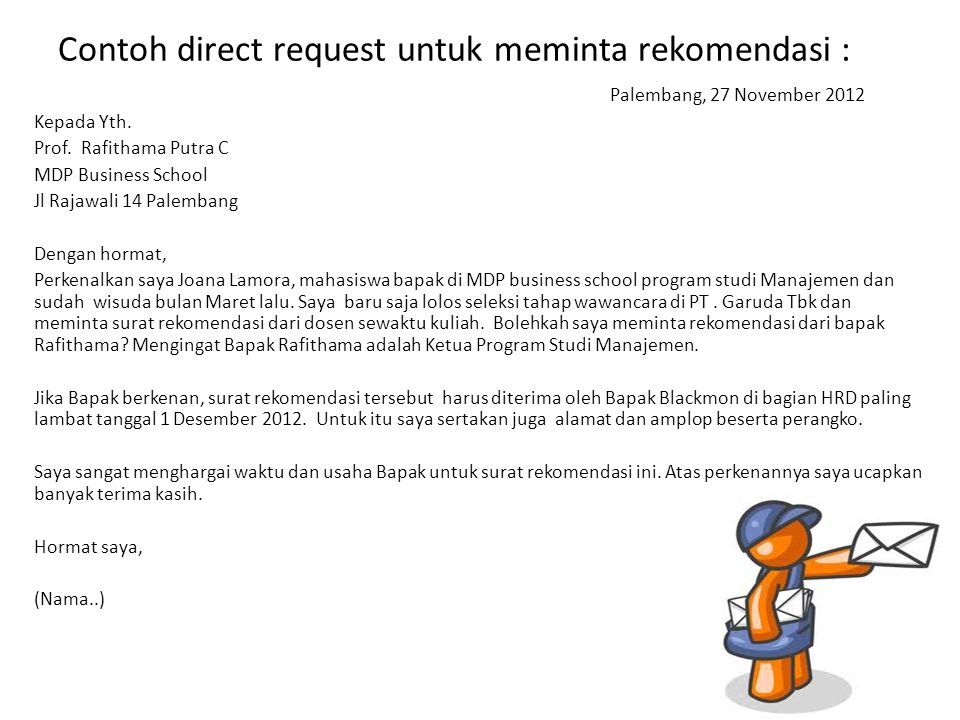 Detail Contoh Surat Direct Request Nomer 13