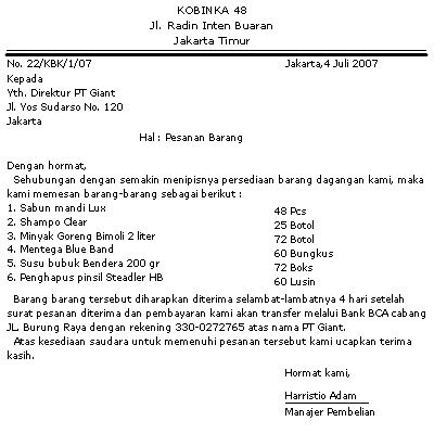 Detail Contoh Surat Direct Request Nomer 16