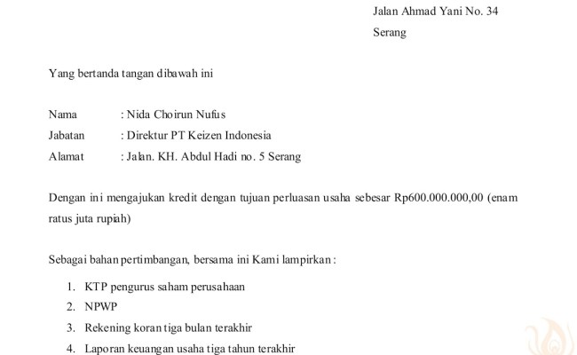 Detail Contoh Surat Direct Request Nomer 25