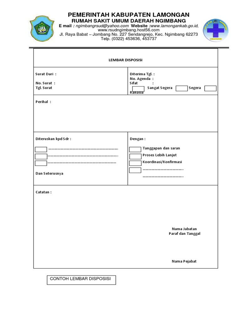 Detail Contoh Surat Disposisi Nomer 18