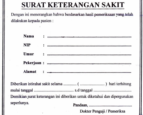 Detail Contoh Surat Dokter Bandung Nomer 47