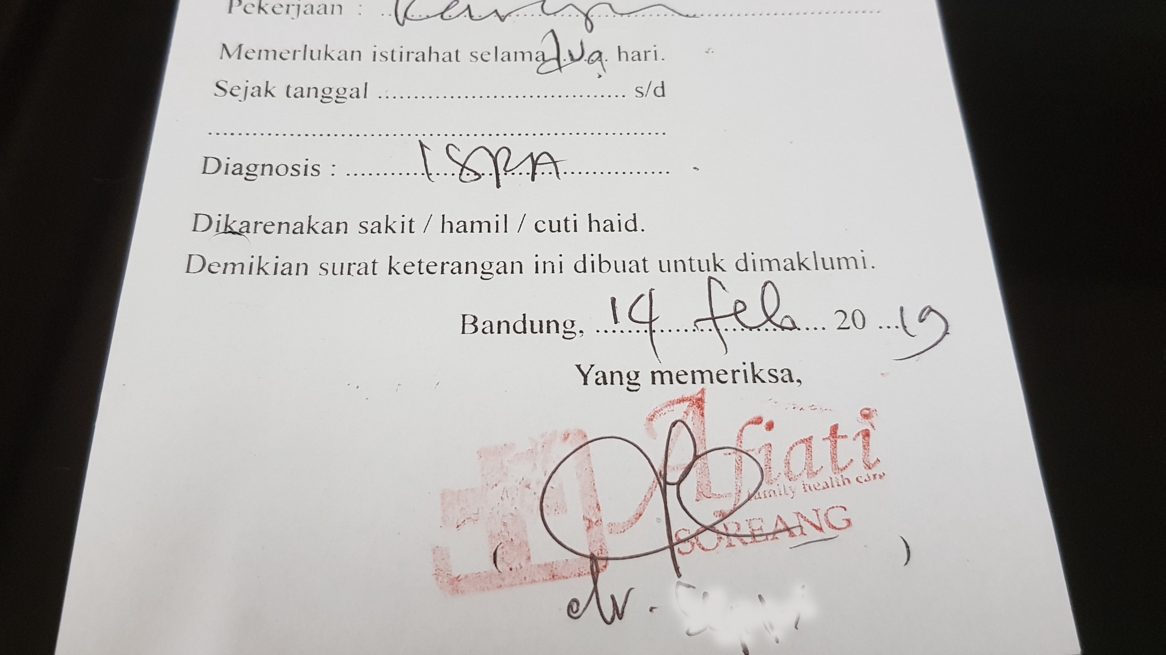 Detail Contoh Surat Dokter Palsu Nomer 30