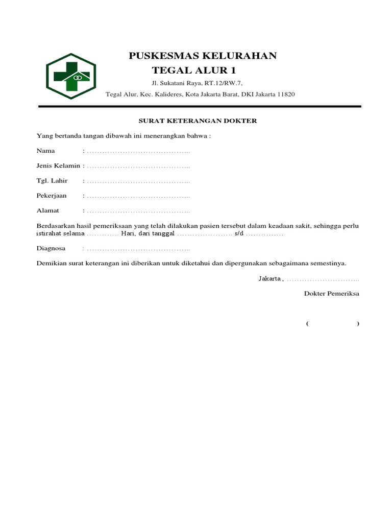Detail Contoh Surat Dokter Puskesmas Koleksi Nomer 25 Detail Contoh Surat Dokter Puskesmas Koleksi Nomer 25