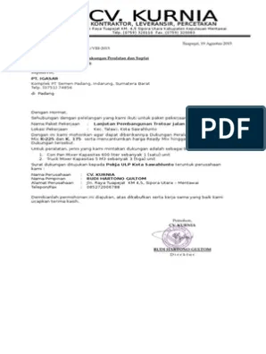Detail Contoh Surat Dukungan Supplier Nomer 23