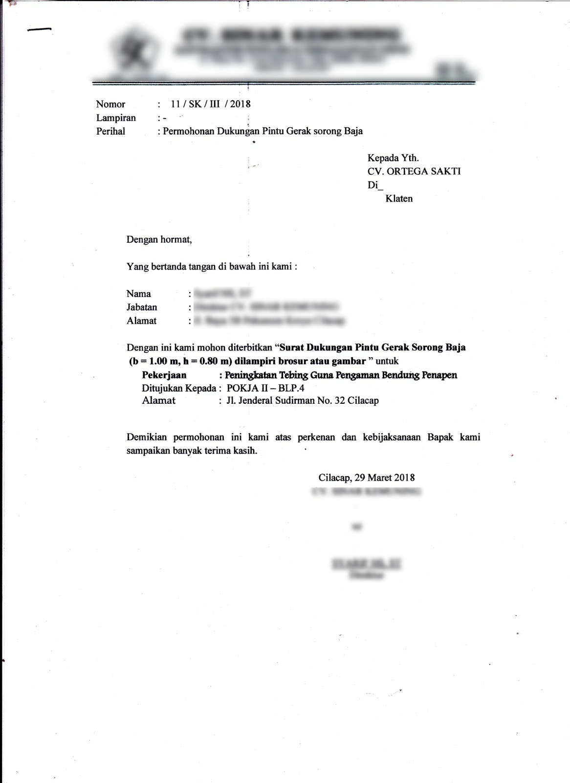 Detail Contoh Surat Dukungan Supplier Nomer 38