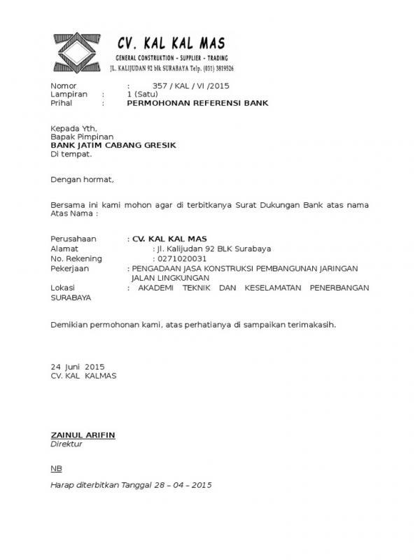 Detail Contoh Surat Dukungan Supplier Nomer 52