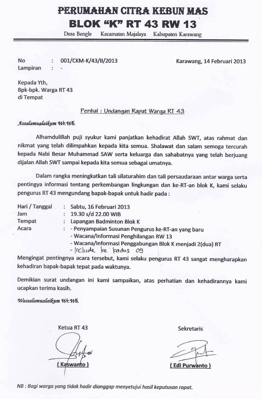 Detail Contoh Surat Edaran 17 Agustus Untuk Warga Nomer 53